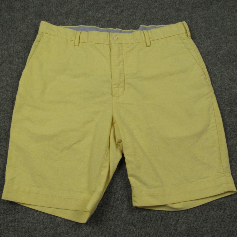 Polo Ralph Lauren Shorts Men 36x9 Yellow Classic Fit Cotton